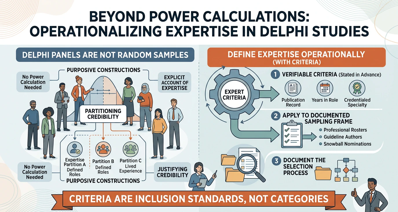 Distinct stakeholder strata deliberately represented in one balanced panel